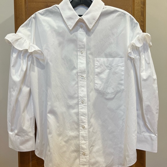 Simone Rocha White Button Down Shirt - Picture 1 of 3
